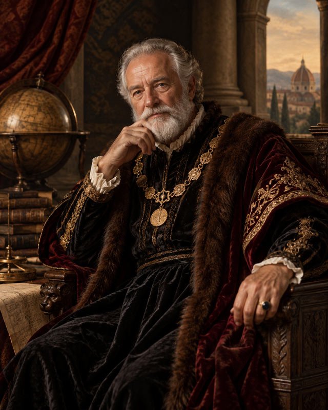 AI-generated Renaissance look